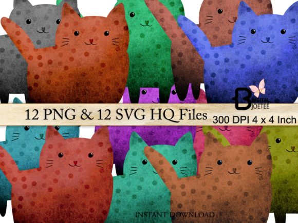 Cats Clipart: Graphics for Creative Sellers