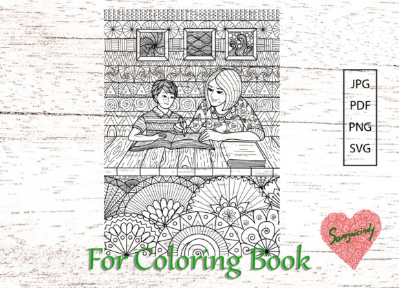 Home Study with Mom Coloring Book: Graphics for Branding