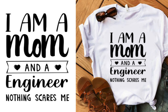I Am a Nurse and a Engineer Typography