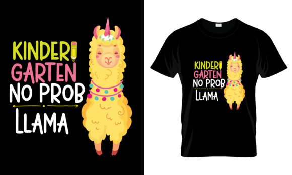 Kindergarten No Prob Llama T-Shirt