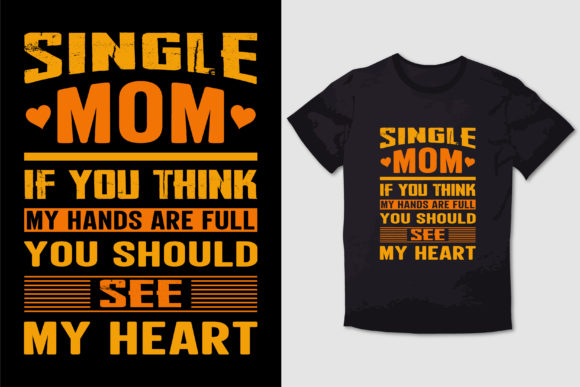 Review: Single Mom Typography T Shirt for Embroidery